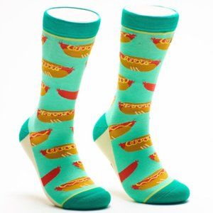 Hello Hot Dog Crew Socks